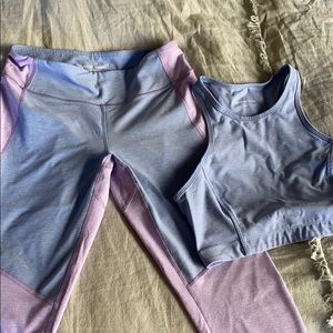 Size M Outdoor Voices legging and bra set